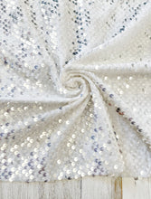 Load image into Gallery viewer, Velvet Sequin bright white