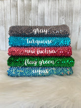 Load image into Gallery viewer, Velvet sequin AQUA