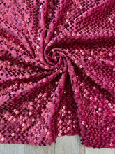 Load image into Gallery viewer, Velvet sequin new fuchsia