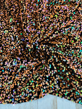 Load image into Gallery viewer, Velvet sequin orange glow