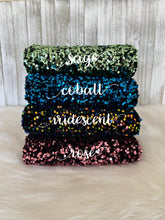 Load image into Gallery viewer, Velvet sequin sage