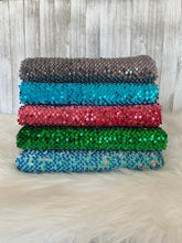 Load image into Gallery viewer, Velvet sequin gray