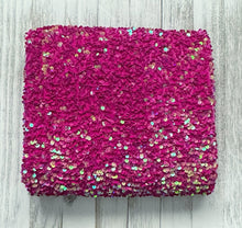 Load image into Gallery viewer, Velvet sequin DEEP PINK
