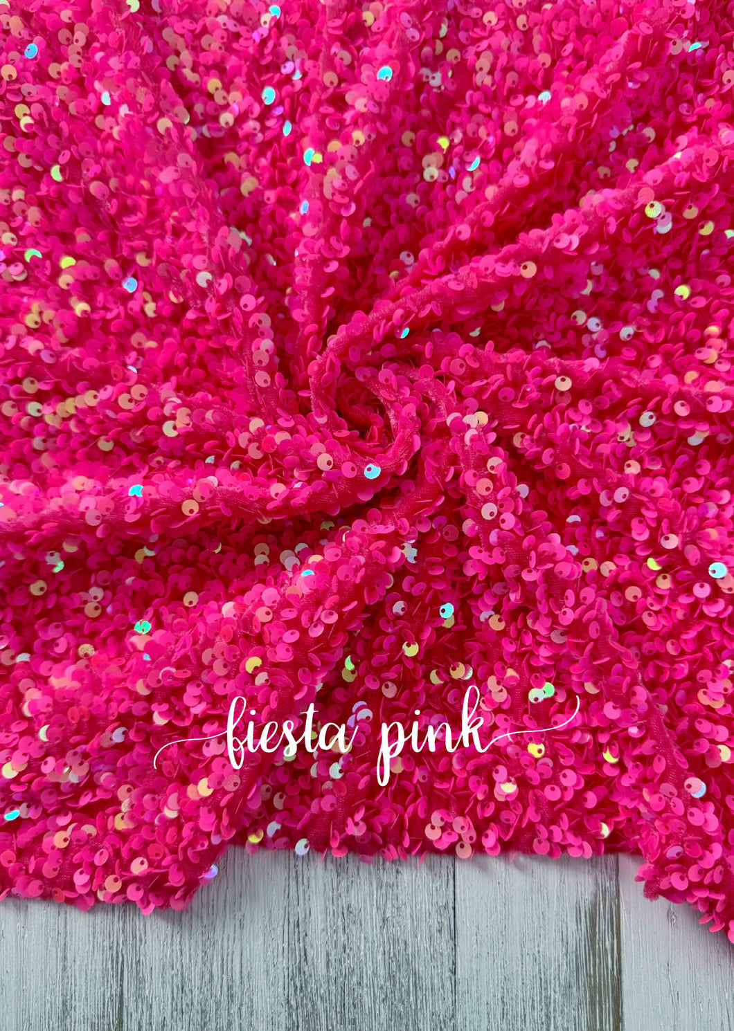 Velvet sequin FIESTA PINK