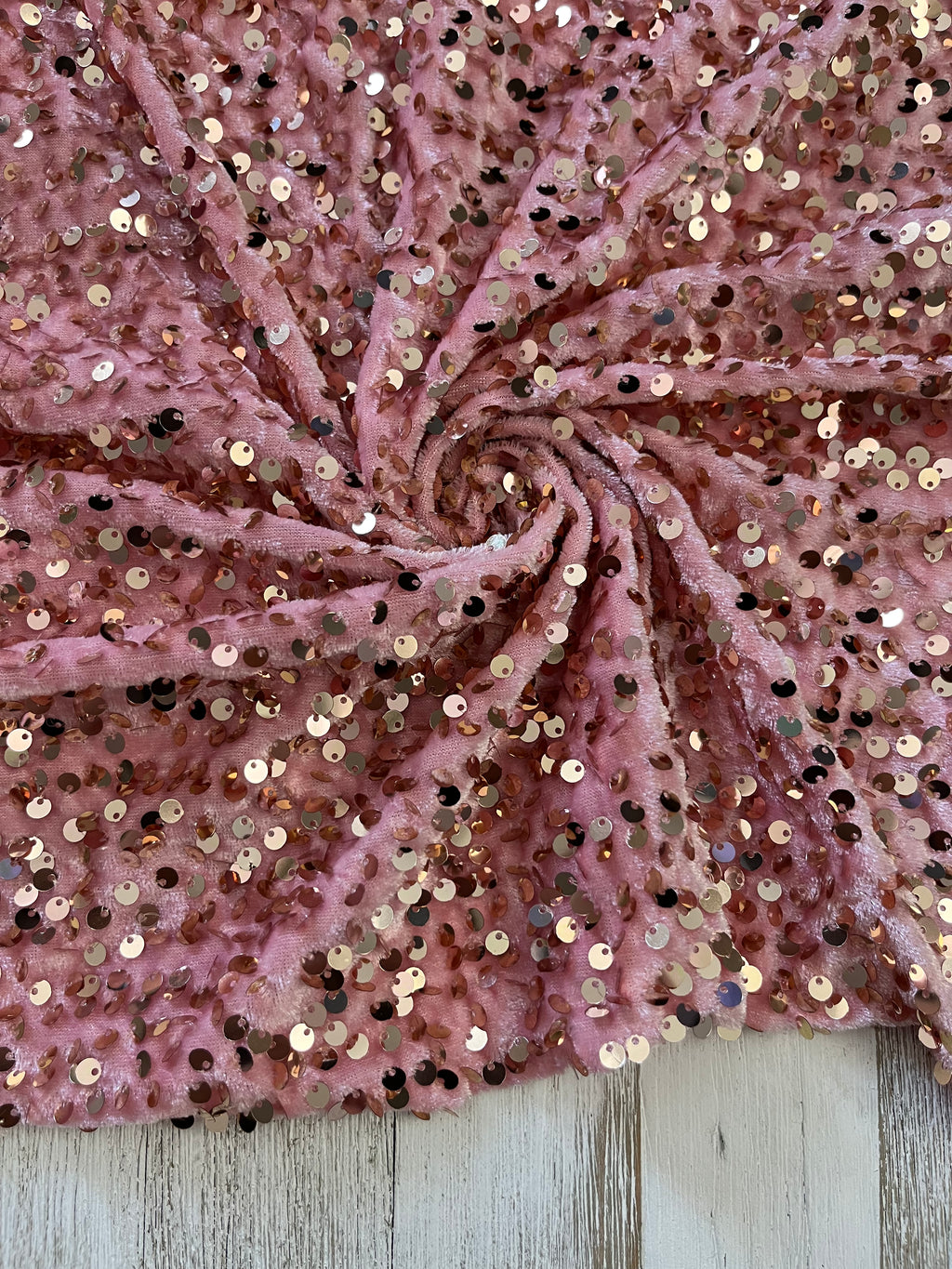 Velvet sequin BLACK
