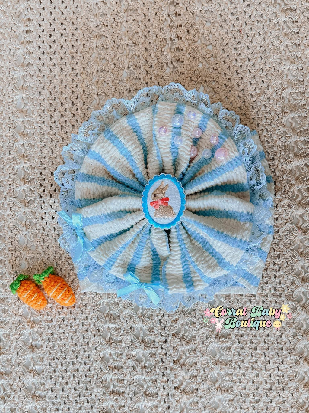 Crinckle stripe knit