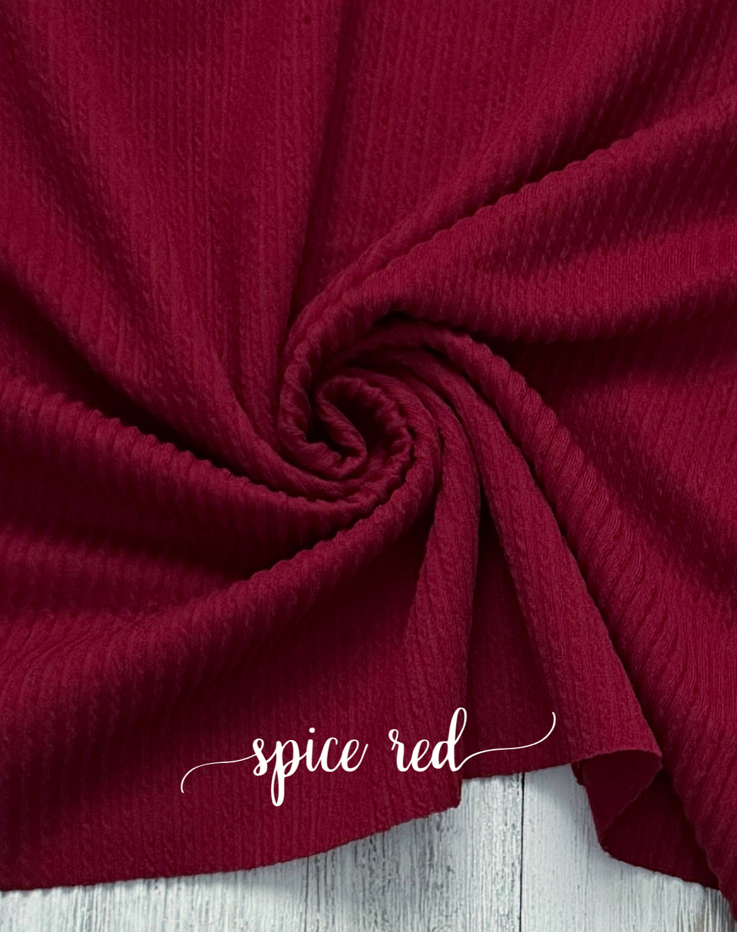 WAVED spice red