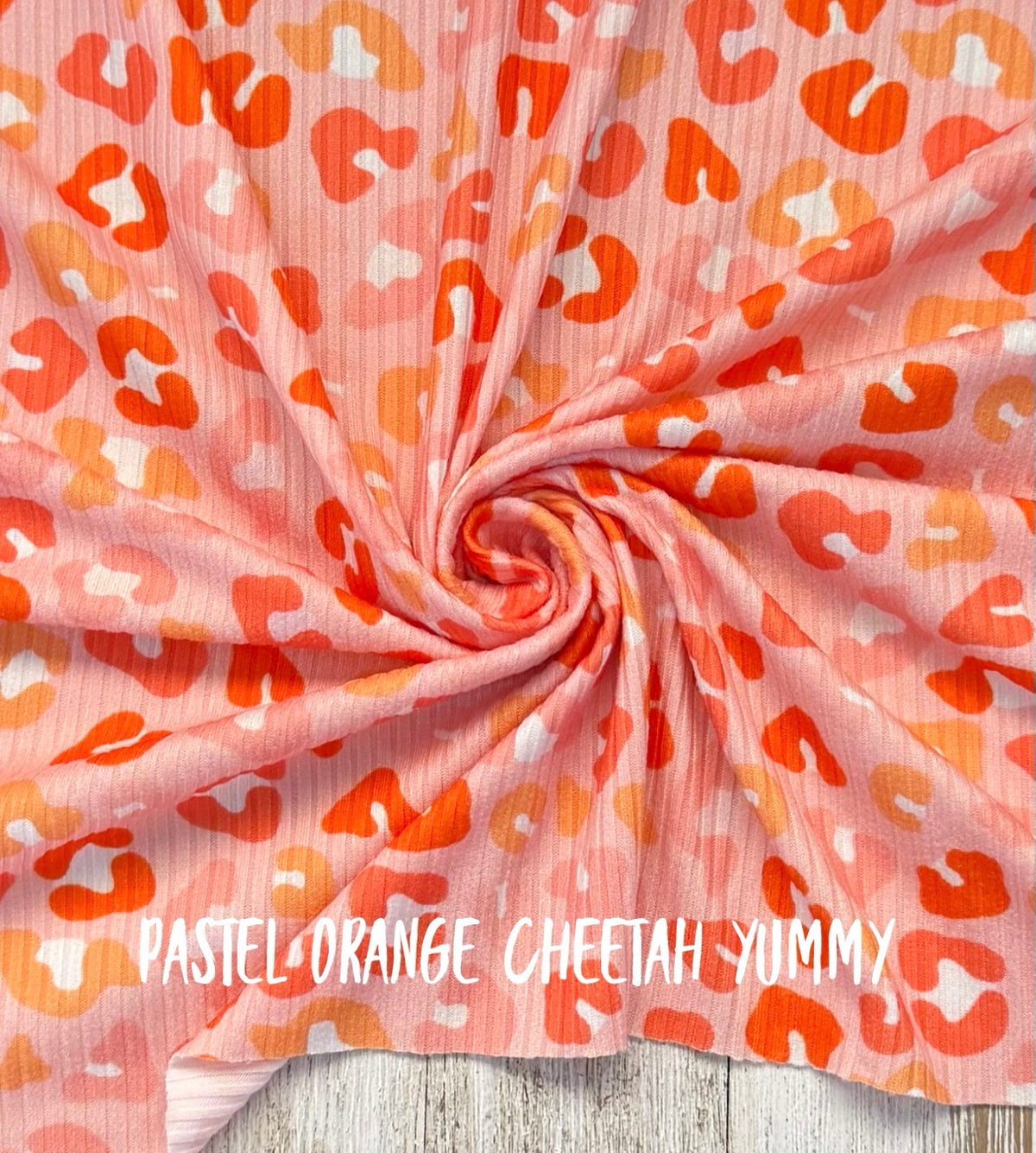 Yummy pastel orange cheetah