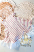 Crinckle stripe knit