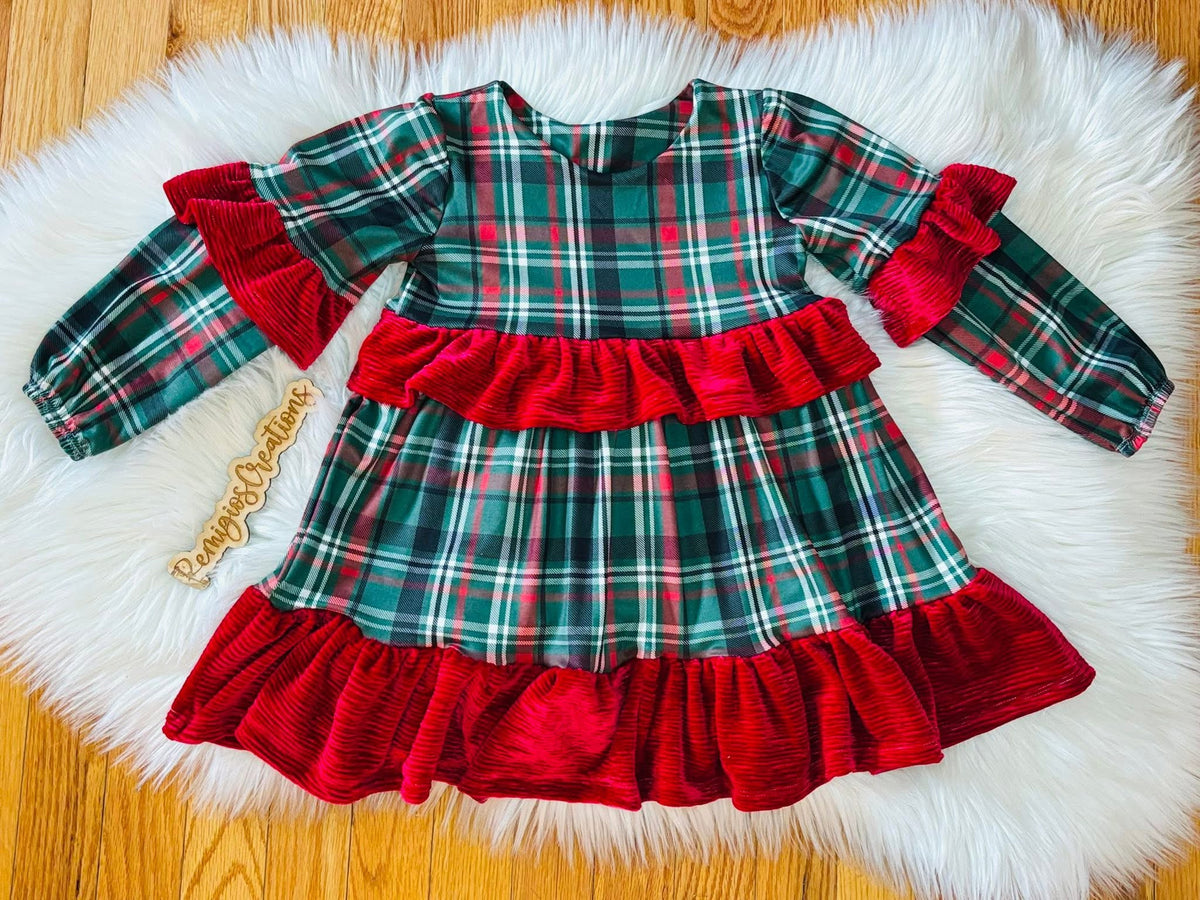 Pleated velvet (thick)