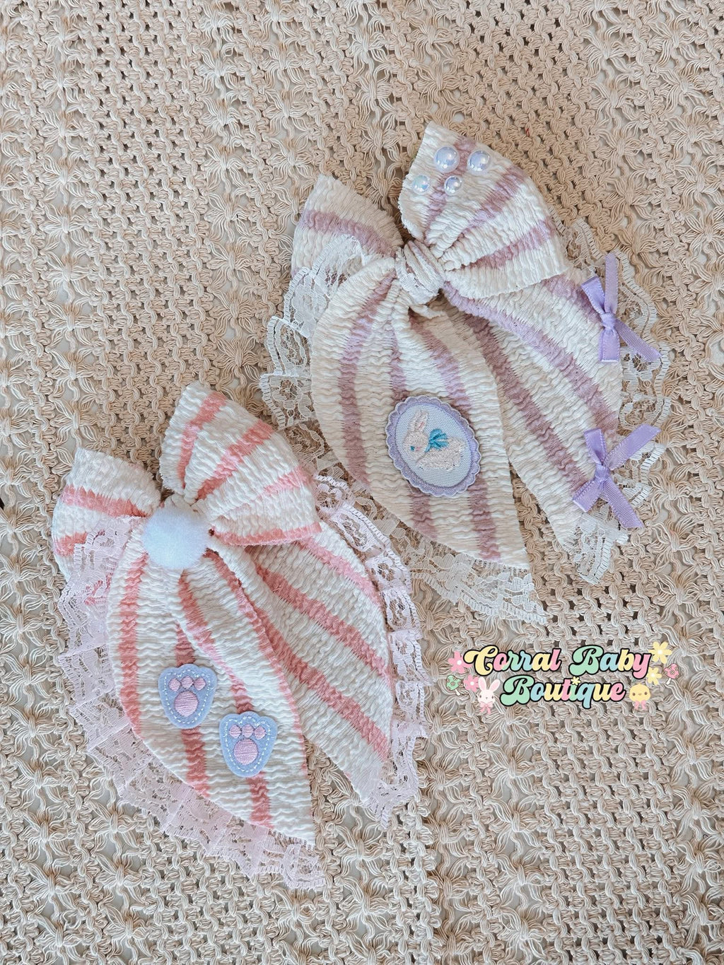 Crinckle stripe knit