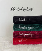 Pleated velvet (thick)