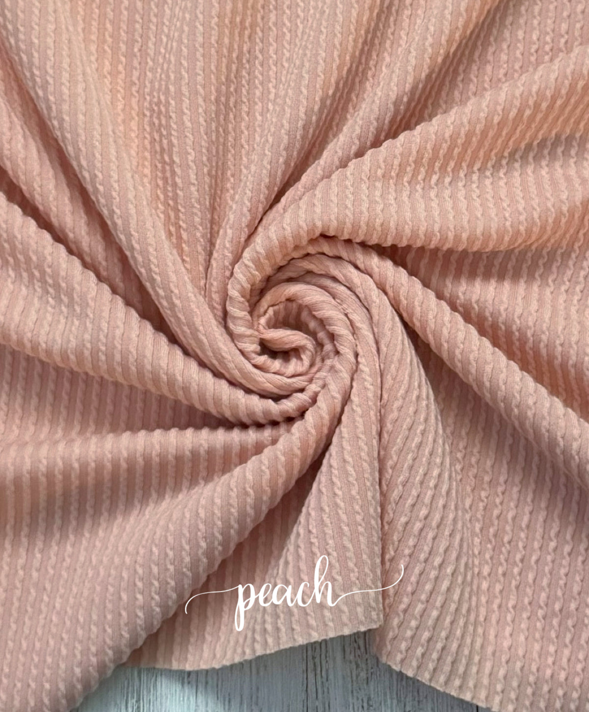 WAVED peach