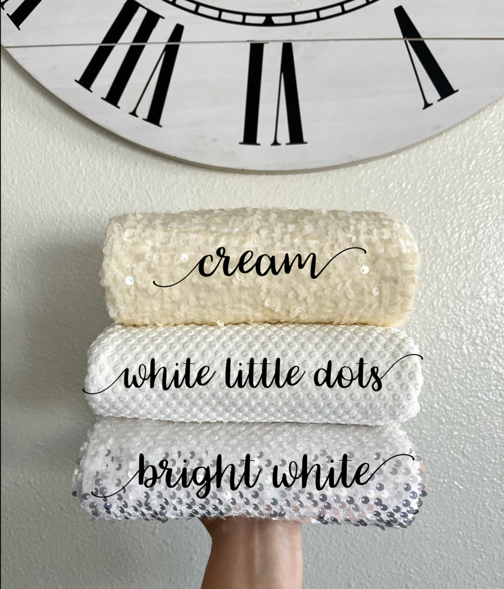Velvet Sequin cream
