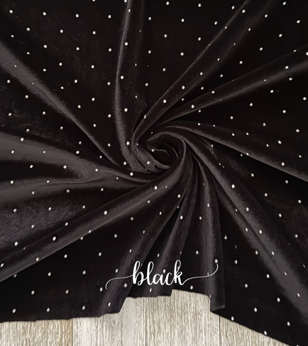 Rhinestones velvet