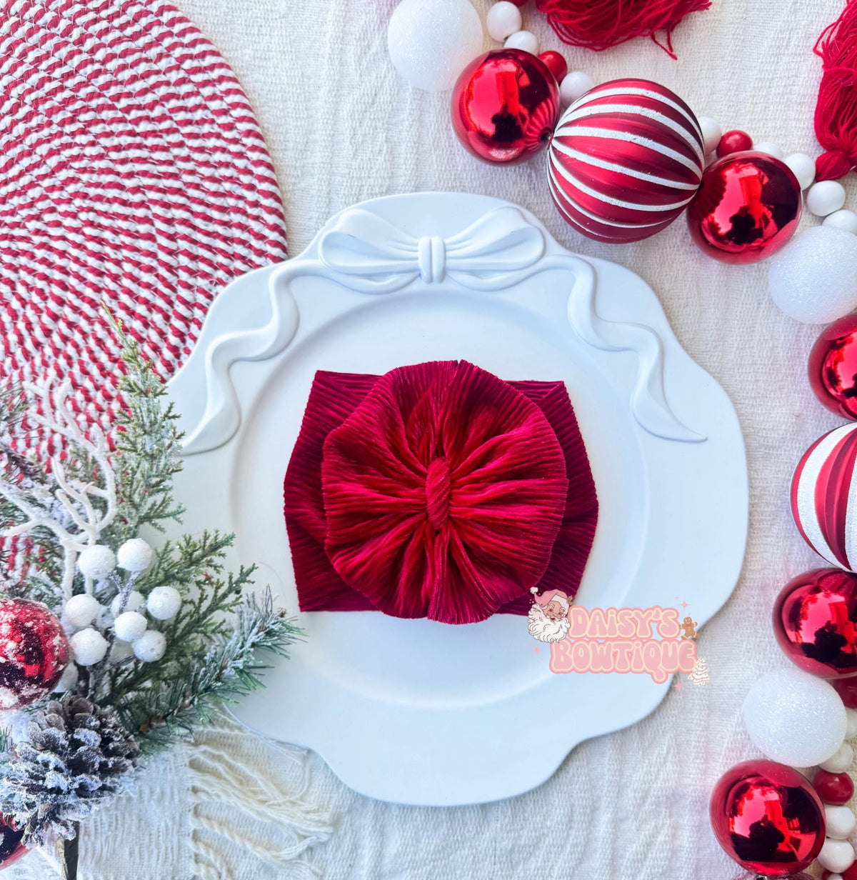 Pleated velvet (thick)