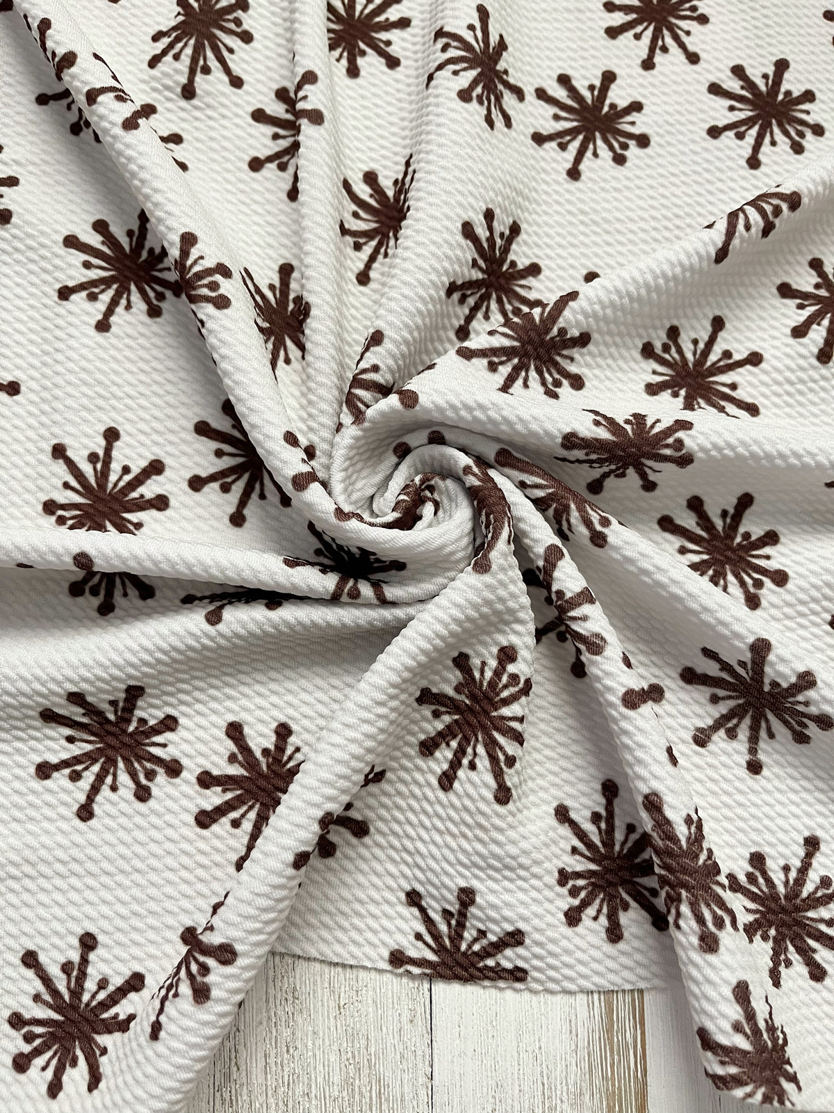 Bullet brown snowflakes