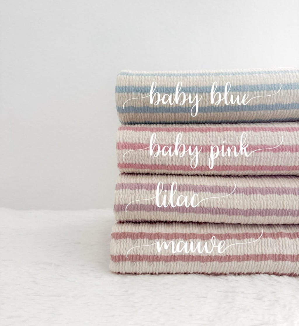 Crinckle stripe knit