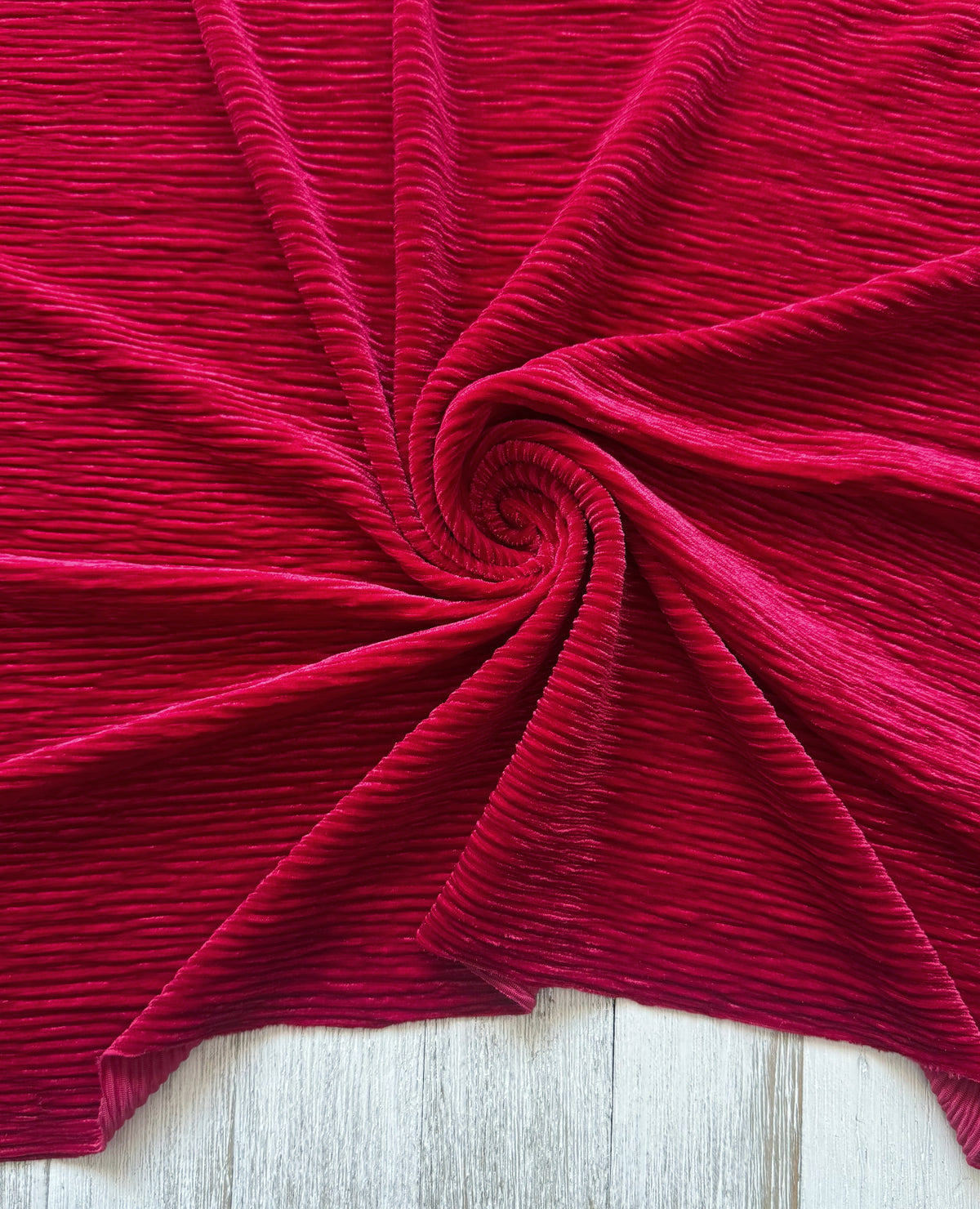 Pleated velvet (thick)