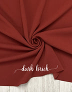 Crepe dark brick