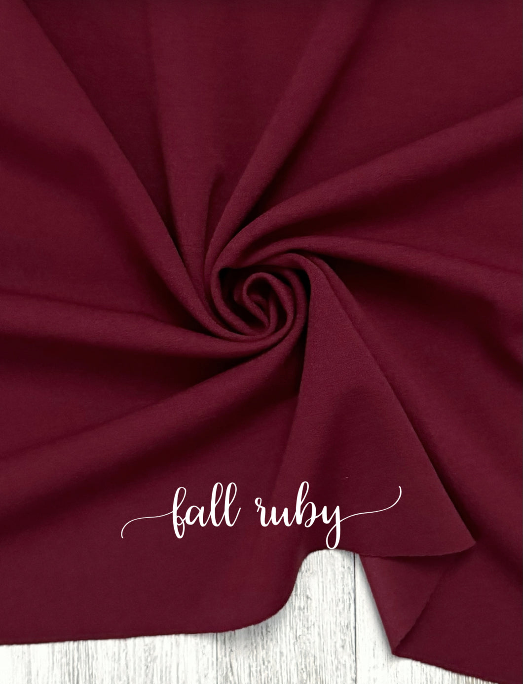 Crepe fall ruby