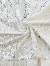 Load image into Gallery viewer, Velvet Sequin bright white
