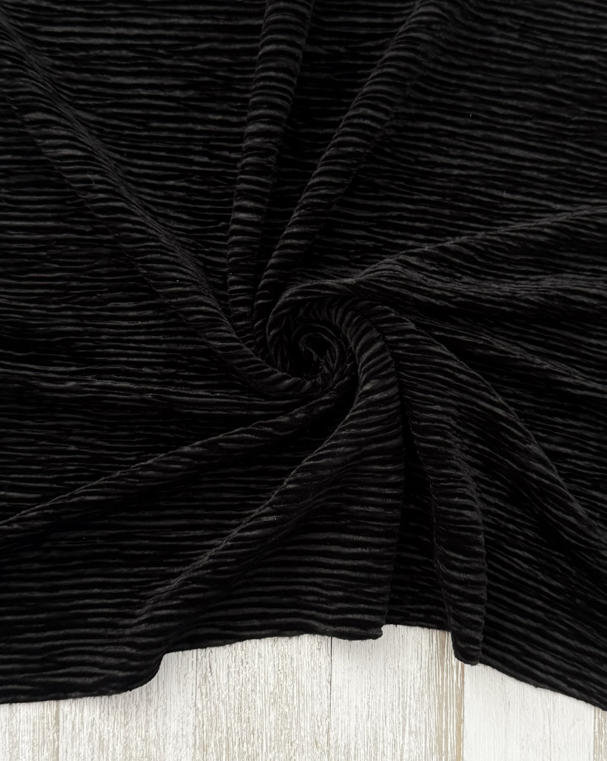 Pleated velvet (thick)