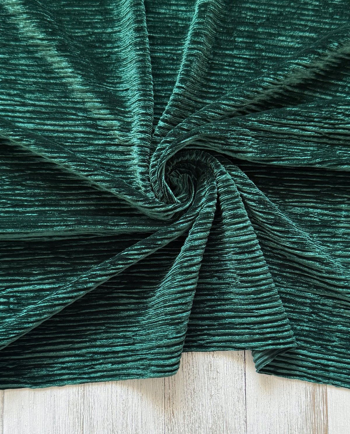 Pleated velvet (thick)