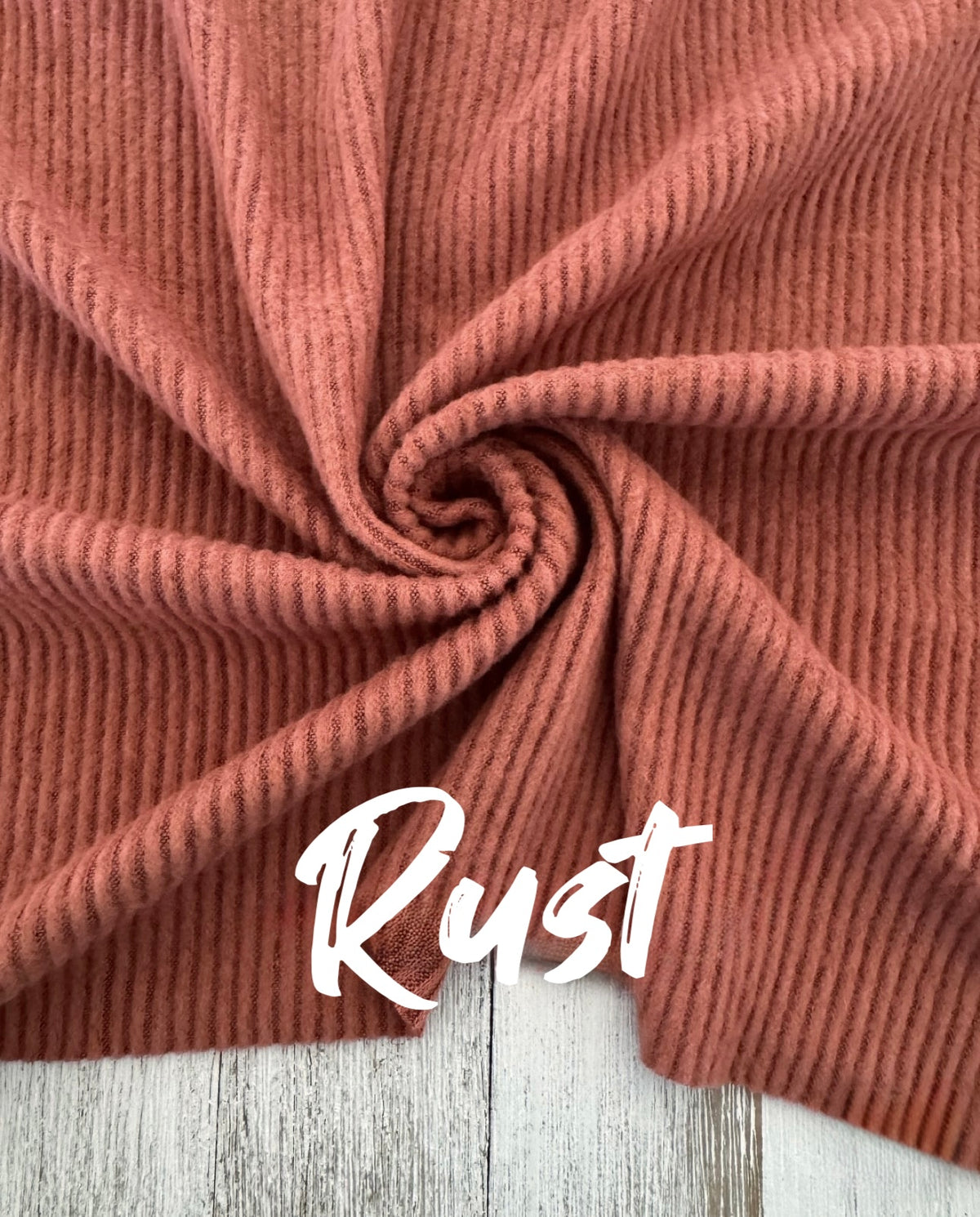 Brushed sweater rib knit