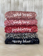 Velvet sequin navy blue