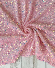 Load image into Gallery viewer, Velvet sequin New baby pink
