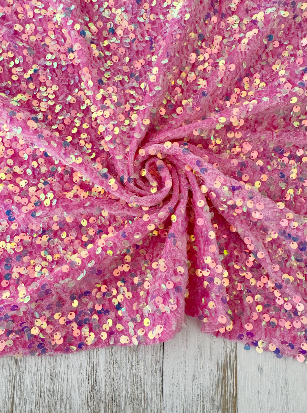 Velvet sequin New baby pink