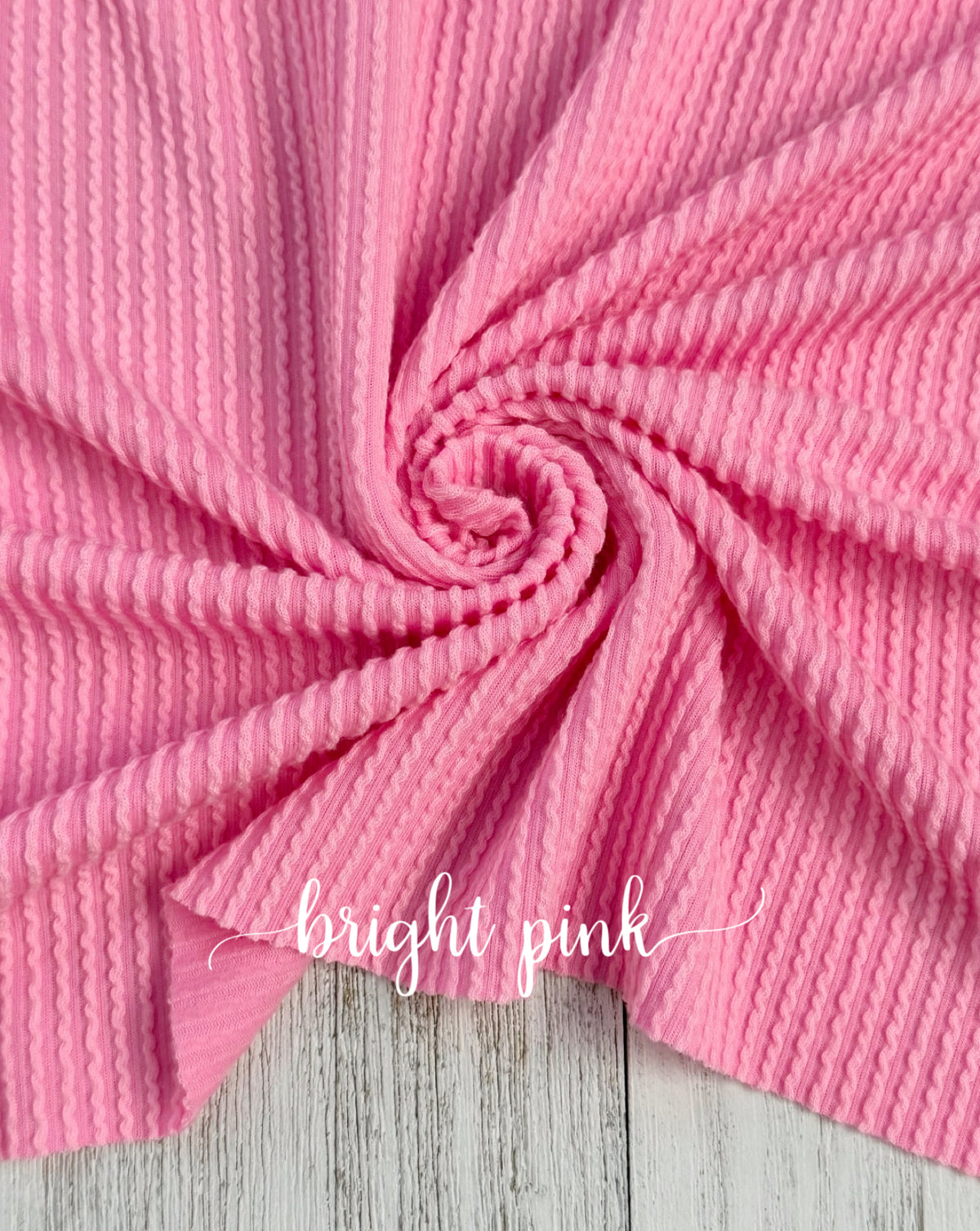 Bright pink waved
