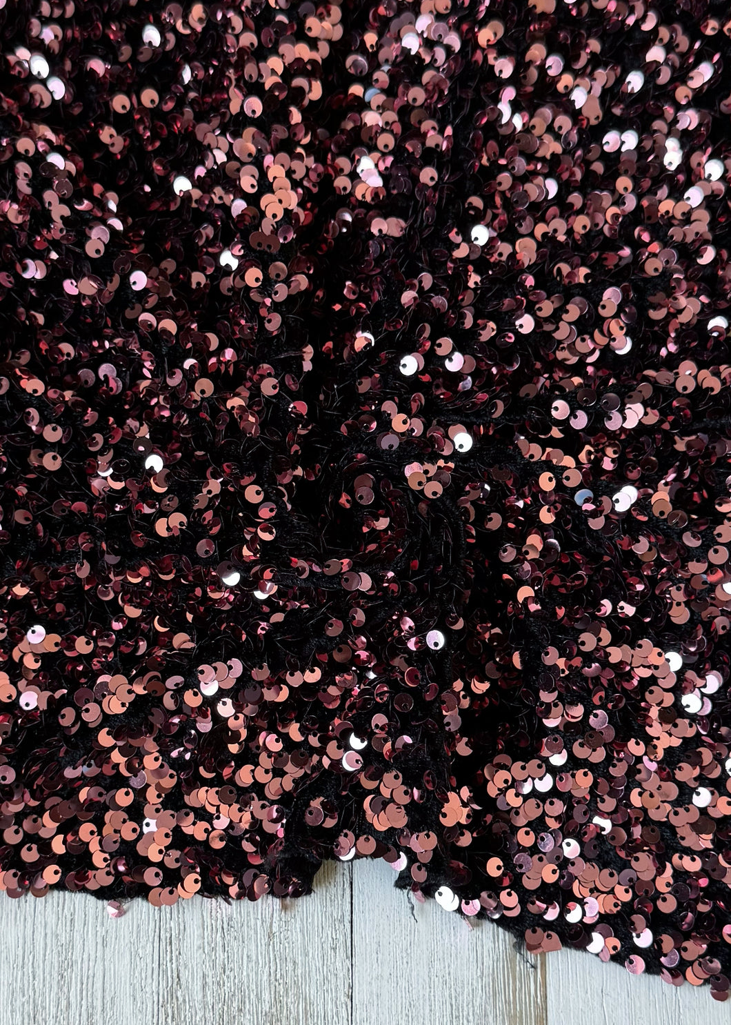 Velvet sequin ROSE