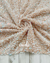 Load image into Gallery viewer, Velvet sequin NUDE
