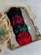 Pleated velvet (thick)