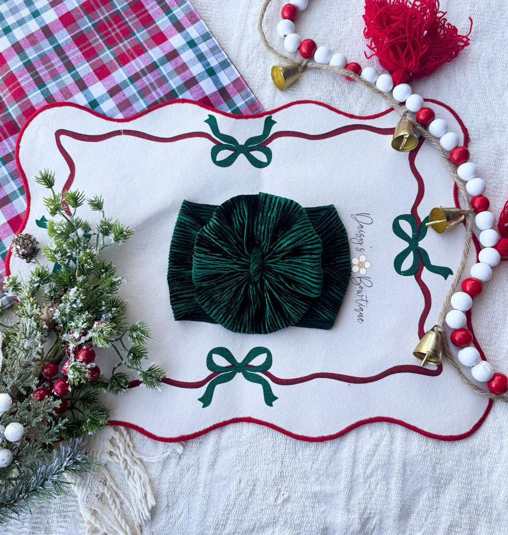 Pleated velvet (thick)