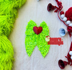 Velvet sequin GREEN CLOVER