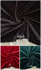 Rhinestones velvet