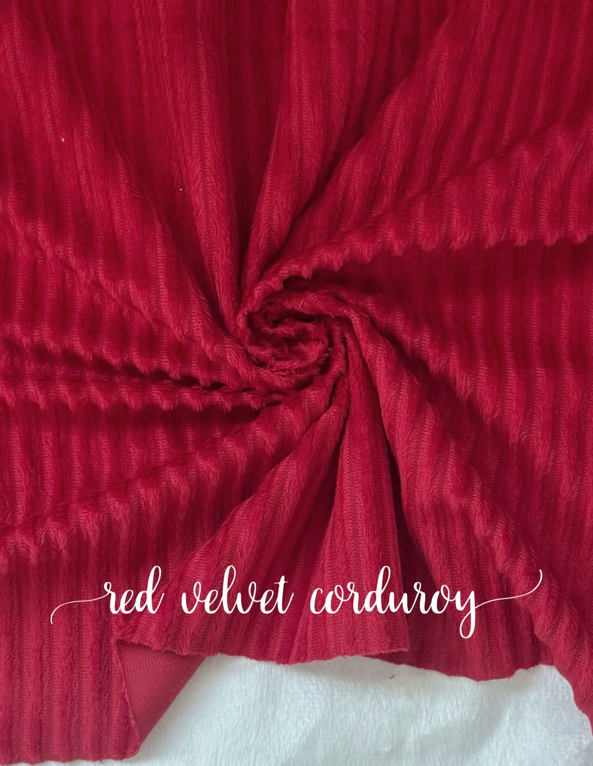 Red velvet Corduroy