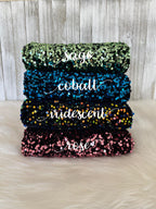 Velvet sequin COBALT