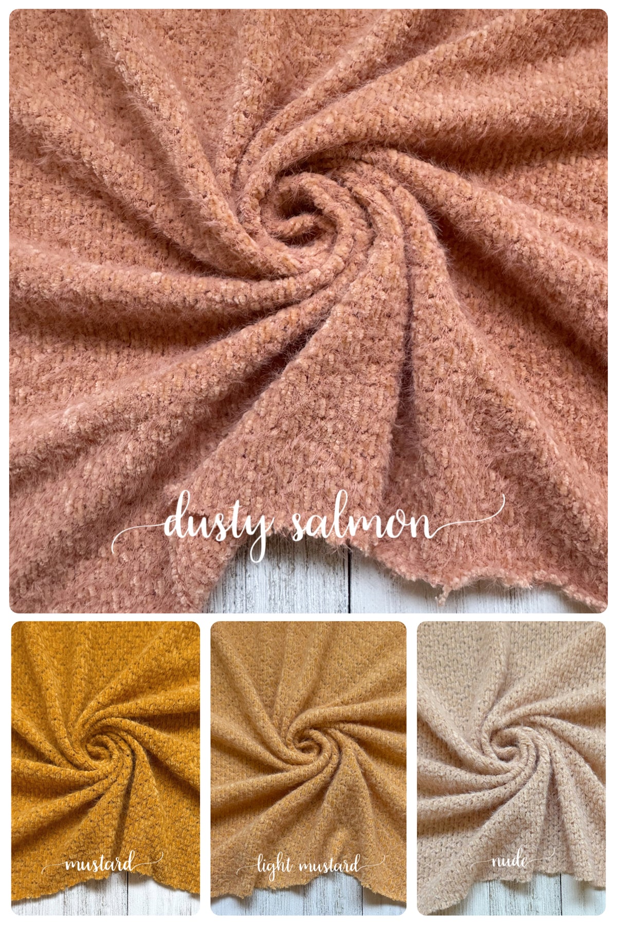 Chenille sweater knit