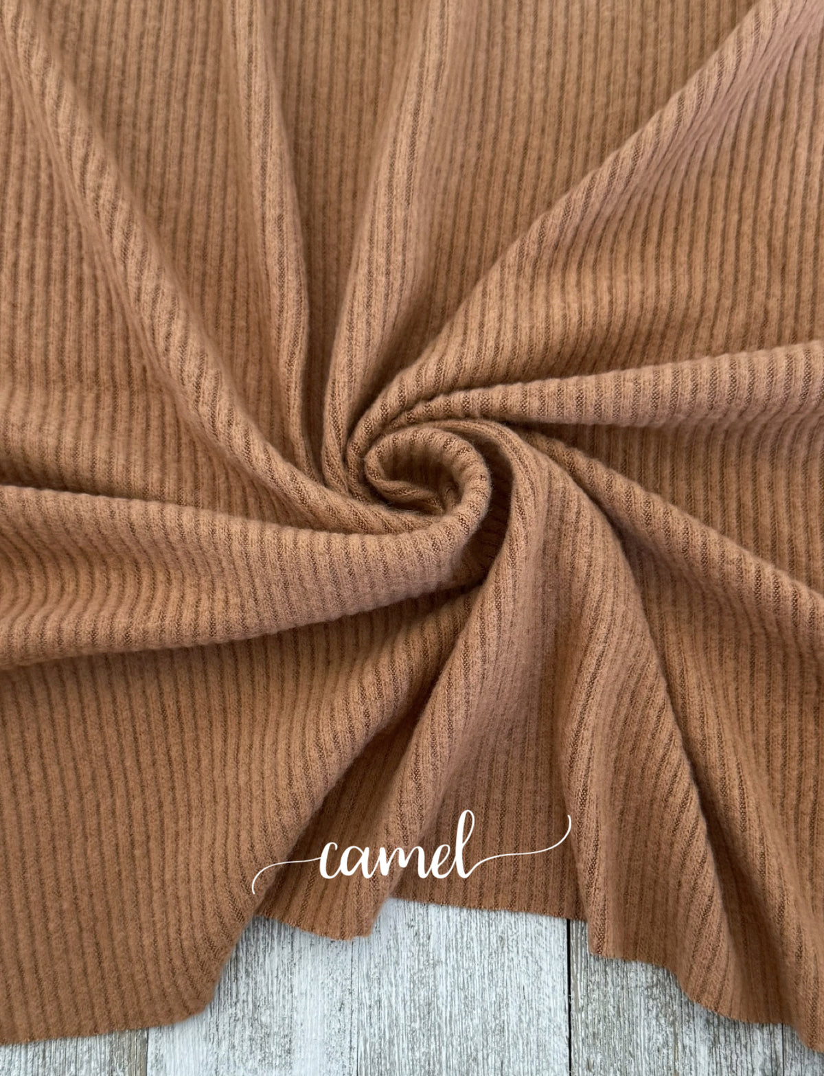 Brushed sweater rib knit