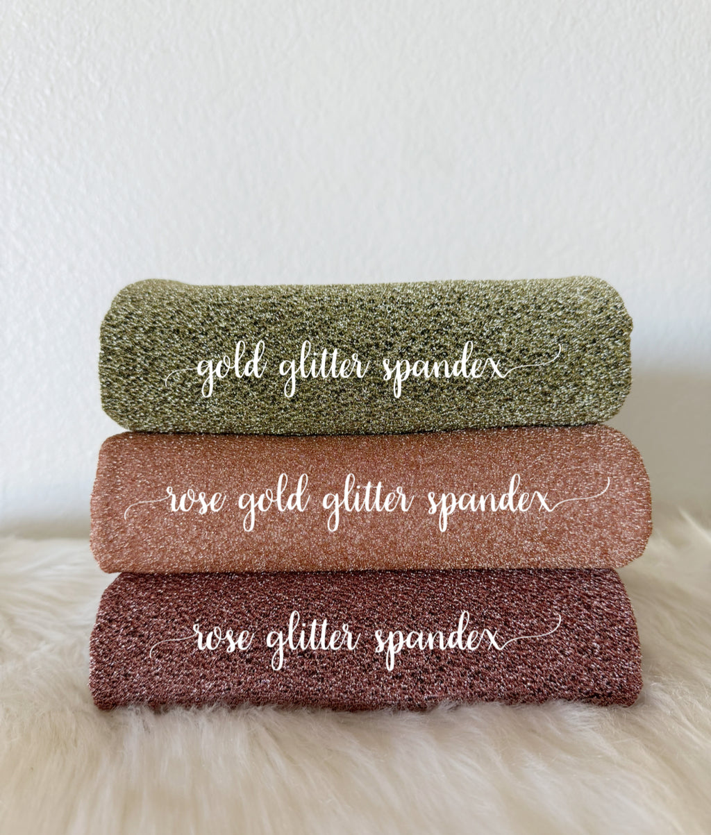 Spandex glitter