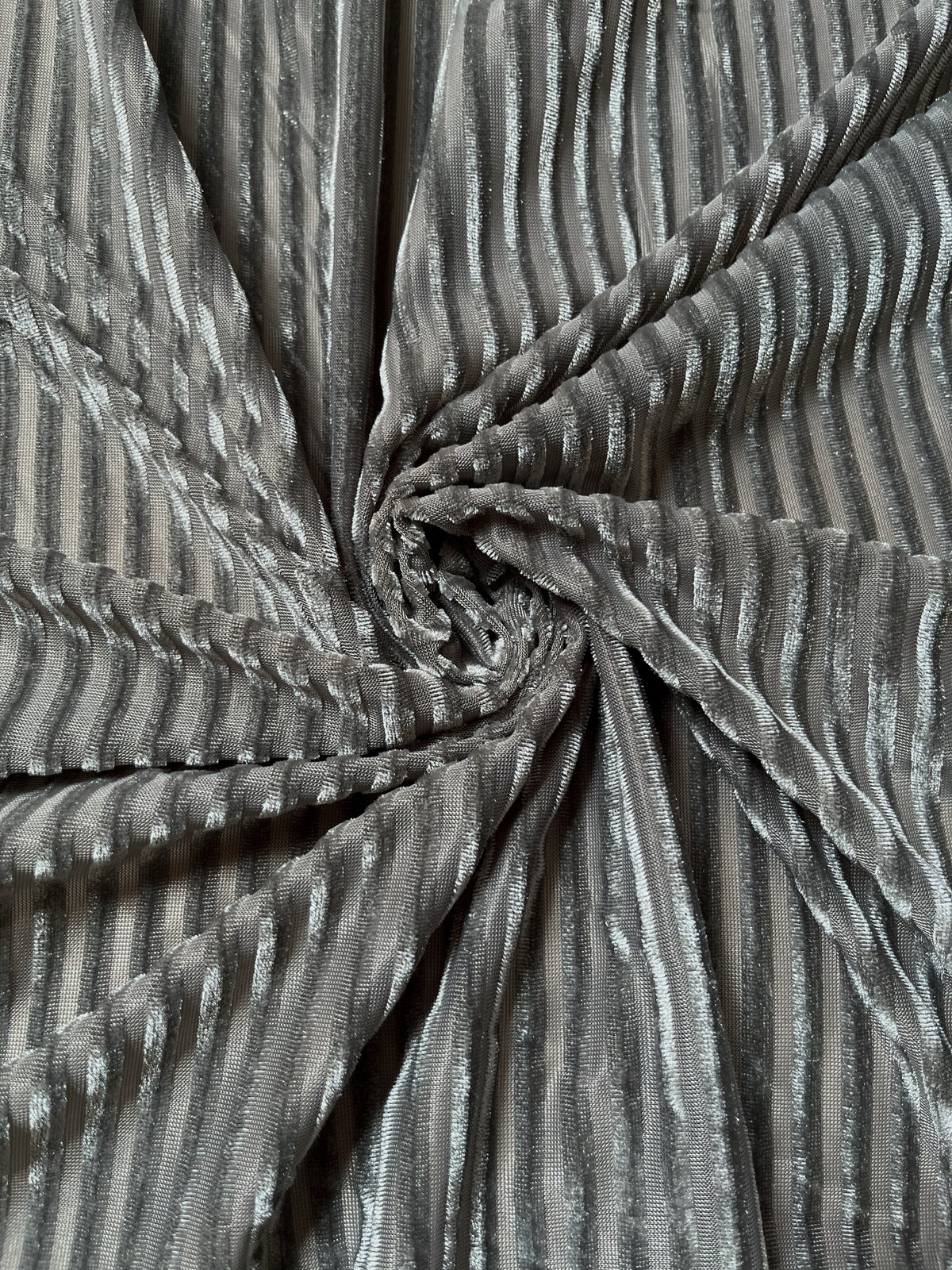 Ribbed velvet