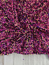 Load image into Gallery viewer, Velvet sequin HOT PINK
