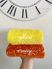 Load image into Gallery viewer, Velvet sequin orange
