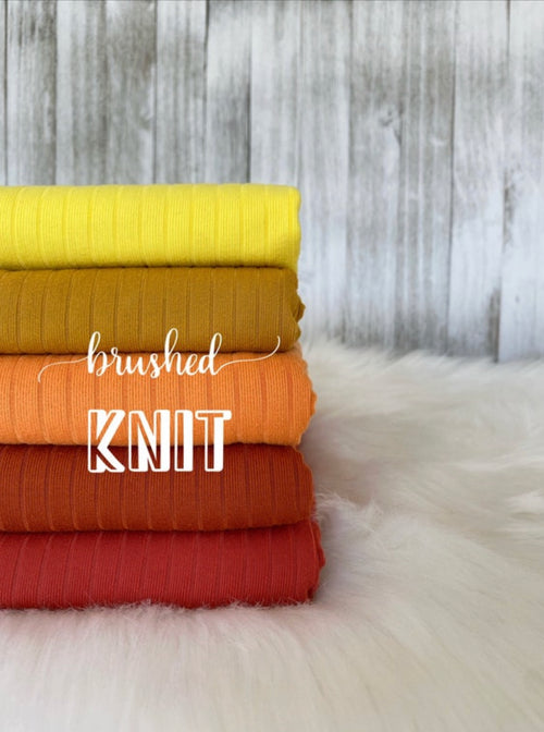 Brushed knit 8x2
