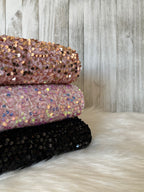 Velvet sequin BLACK