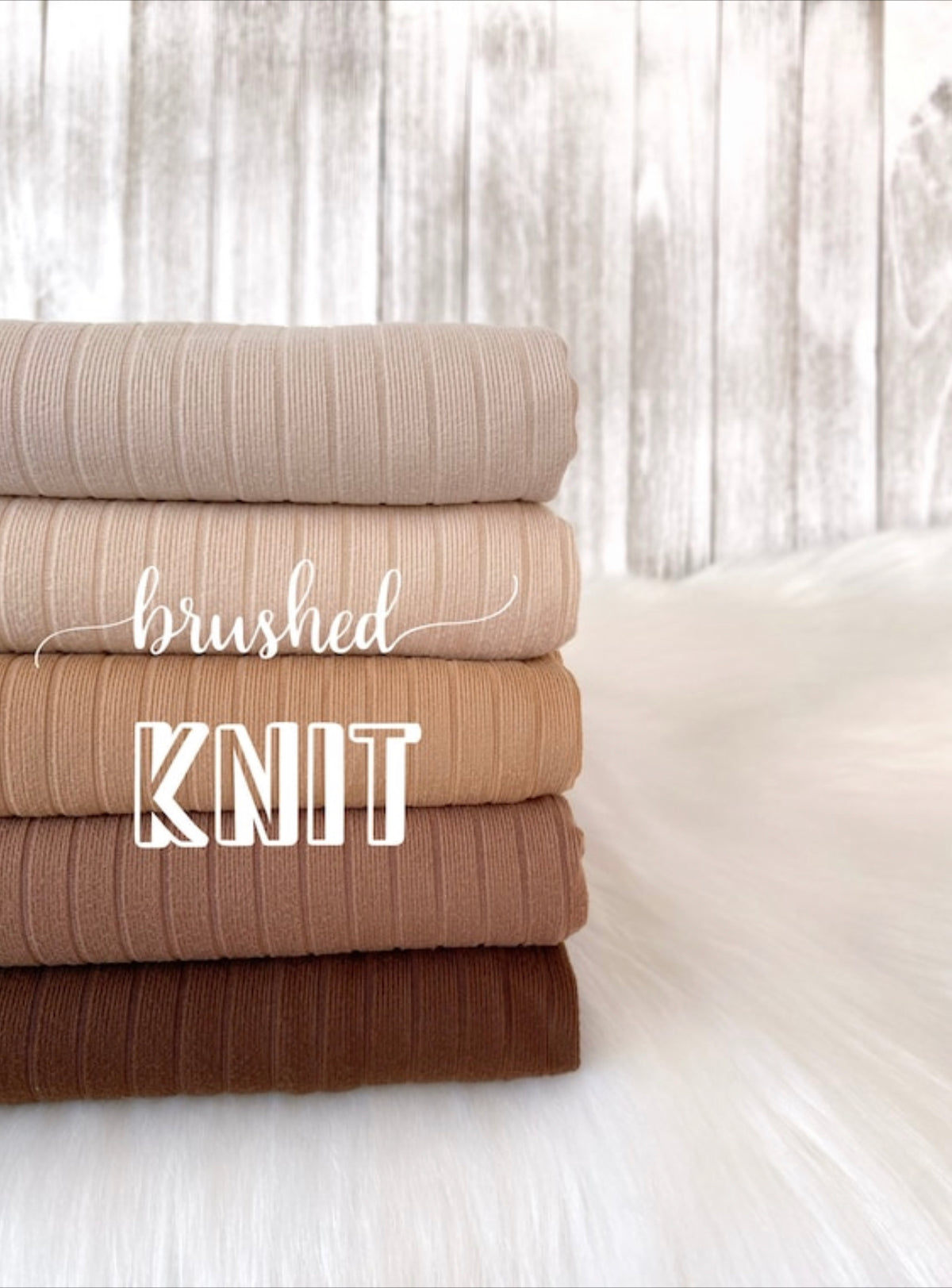 Brushed knit 8x2
